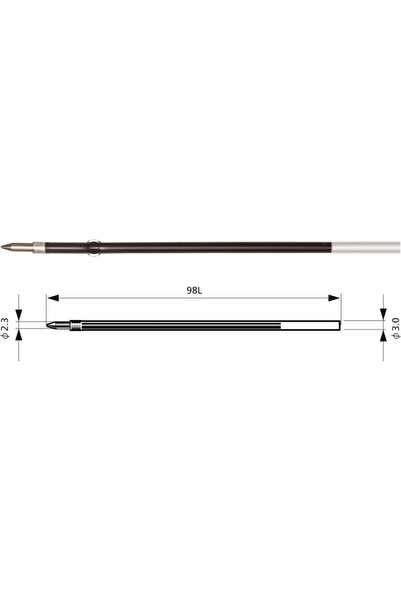 PENAC Rezerva BR98C, 2 buc/set, 0.7mm, pentru Sleek Touch, Pepe, RB-085B, CCH...