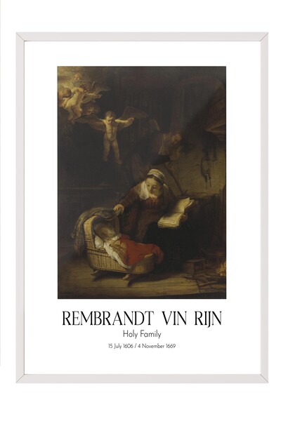 Postifull Rembrandt Vin Rajna - Sveti Rod, slika u belom okviru, umetnička se...
