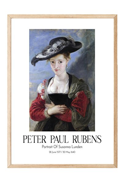 Postifull Peter Paul Rubens - Portret Suzane Lunden, slika u drvenom okviru, ...