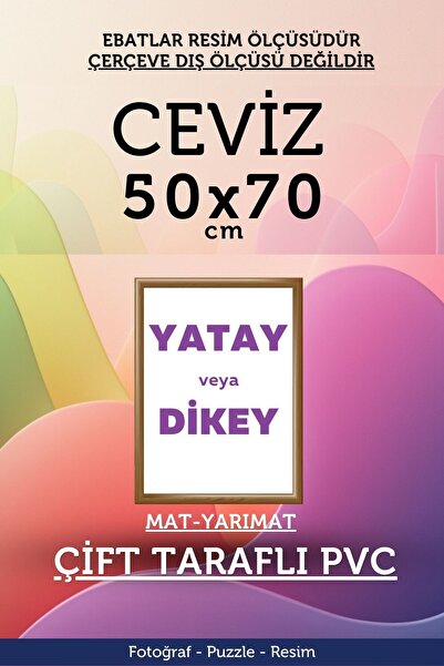 Atlas Sanat Galerisi 22mm-50x70 Cm Mat Pvc Li Camsız Fotoğraf 1000 Parça Puzz...