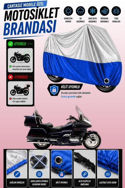 Cemku Twin Top Gray - Bottom Blue Honda Goldwing Gl 1500 Se Compatible Engine...
