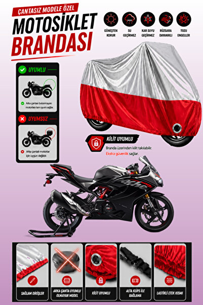 Cemku Twin غطاء محرك متوافق مع TVS Apache RR310 باللون الرمادي من الأعلى والأ...