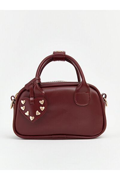 LC Waikiki Girls' Shoulder Bag with Heart Accessory