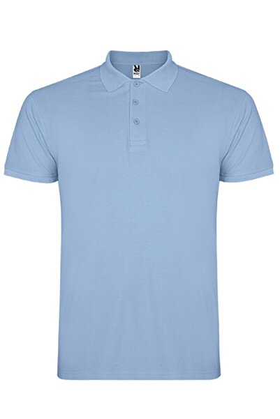 ROLY Tricou polo copii, bumbac 100%, Star, albastru ceresc