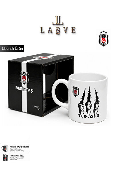Beşiktaş YENİ SEZON SERAMİK LİSANSLI ÖZEL TASARIM KUPA BARDAK ÖZEL KUTULU