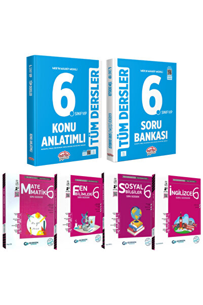 Editör Yayınevi Editör 6. Sınıf Tüm Dersler Konu Anlatımlı+Soru Bankası+Gezeg...