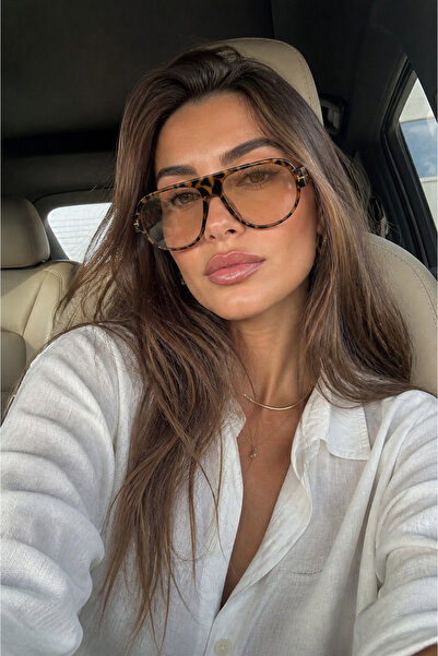 Goldmine Unisex Quinn Sunglasses Uv400 Leopard Nude