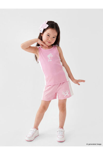 LC Waikiki Barbie Printed Girl's Shorts
