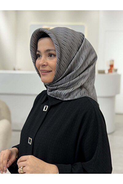 Aker Geometrik Desen 2026 %100 Saf İpek Sura Eşarp