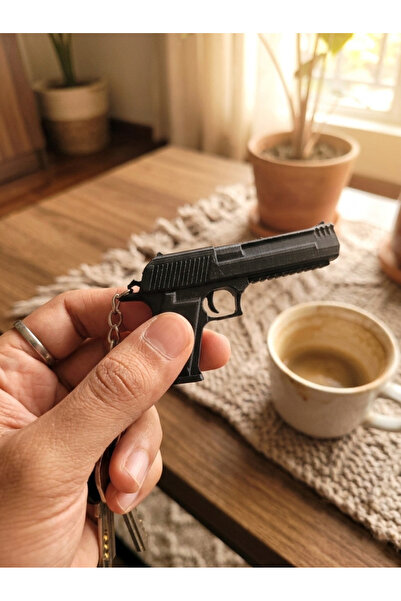 ST PARTS Düdüklü Deagle Anahtarlık Stres Giderici Fidget Düdük