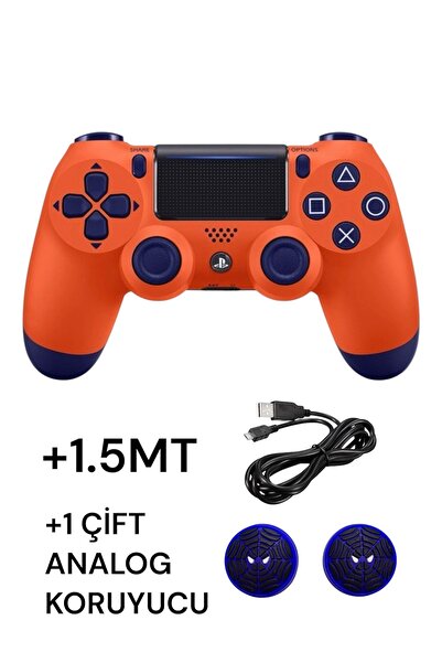 CRK TECH Playstation 4 DualShock Yeni Nesil V2 Gamepad + 1.5 MT Şarj Kablo + ...