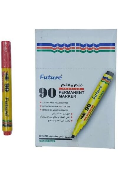 FUTURE Permanent Markers No. 90, 4.0 mm, Xylene-Free, Non-Toxic (12, Red)