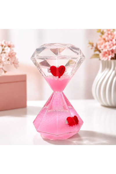 KUM SAATİ KRİSTAL ANNELER GÜNÜNE SEVGİLİLER GÜNÜNE ÖZEL MÜKEMMEL Bİ DETAY