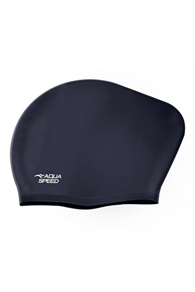 Aqua Speed Yüzme Bonesi - Uzun Saç İçin Bone - Lacivert