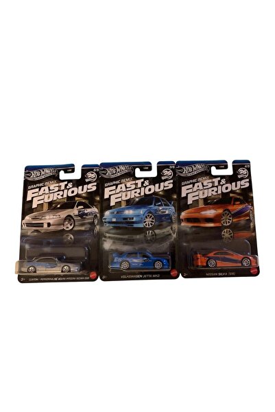 HOT WHEELS Fast & Furious Graphic Remix Silver Series 3'lü Set | Acura Integr...