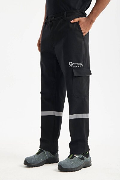 Quicksteps PANT-0001 Pro İş Pantalonu Reflektörlü 1612 Gabardin Puntorizeli S...