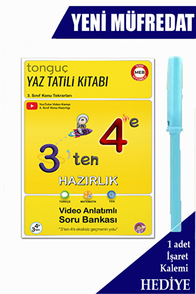 Tonguç Yayınları Tonguç 3'ten 4'e Hazırlık Kitabı