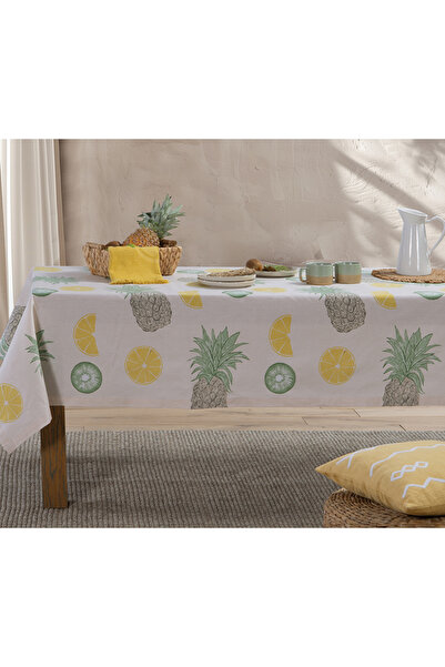 Nef Nef Homeware Κρεμ βαμβακερό τραπεζομάντιλο 140x140