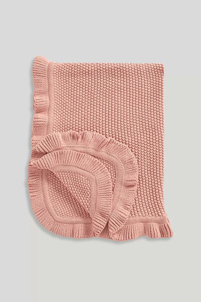 MOTHERCARE Knitted Ruffle Blanket