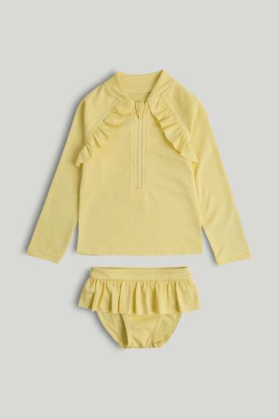 MOTHERCARE Yellow Sunsafe UPF50+ Rash Vest and Bikini Bottom Set