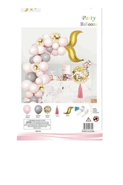 Dahka Mermaid Tail Balloon Arch Kit - 70 Pieces for Party Decoration with Pin...