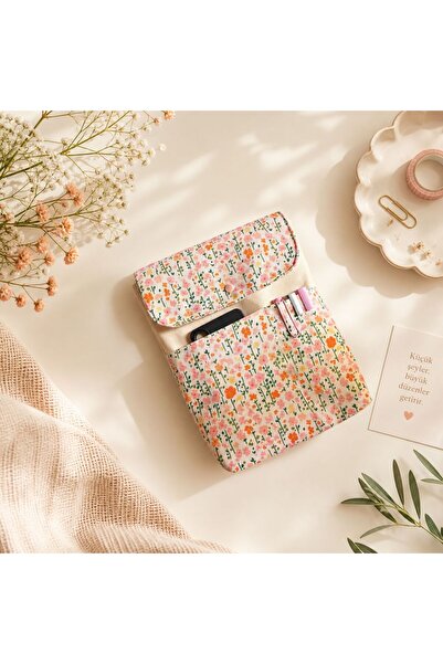 Hazal Atelier A4 boy Kumaş Organizer Çanta Tablet Defter Kitap Taşıma çantası