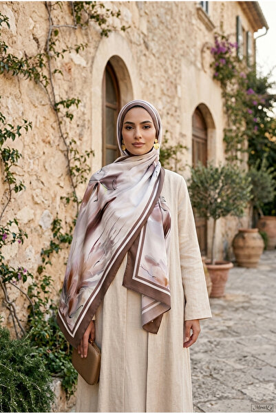 Mimelif Siena Patterned Silky Shawl 70X200 cm