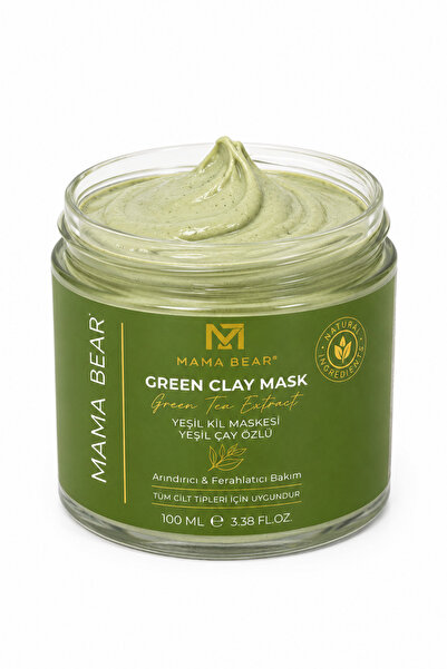Mama Bear Gözenek Etkili Green Tea Clay Mask 100 ML – Yeşil Çay Özlü Kil Yüz ...