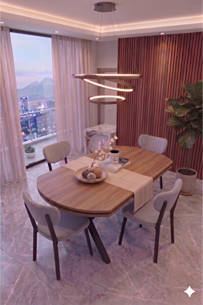Avenza living Nova Serisi Modern Yemek Masası Takımı - 4 Kişilik Salon & Mutf...