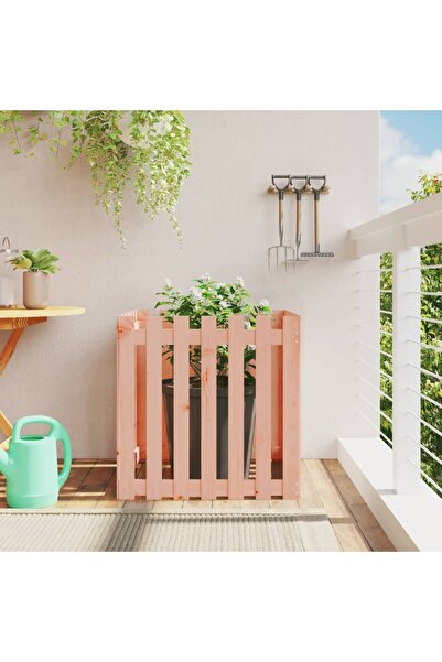 vidaxl Jardiniera gradina design gard, 70x70x70 cm, lemn masiv douglas