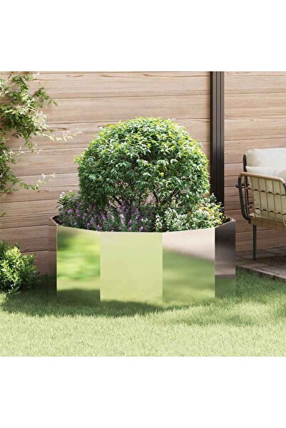 vidaxl Jardiniera Argintiu 120 x 120 x 50 cm Otel inoxidabil