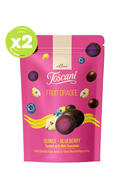 vit'love toscani Sütlü Çikolata Kaplı Ayvalı Ve Yaban Mersinli Meyve Draje 2 ...