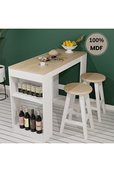 comiet Çok Amaçlı Mdf Bar Mutfak Masası(tabure dahil değildir)