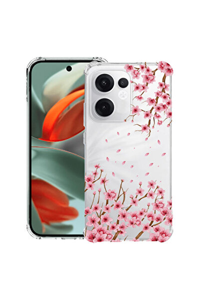 bestcase Husă Antișoc pentru OPPO Reno13 F / FS, Florală - Floare de cireș ro...