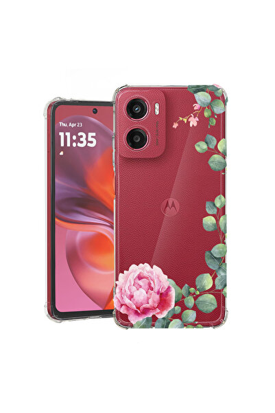 bestcase Husă Antișoc pentru Motorola Moto G06, Florală - Camelie Minimalistă...