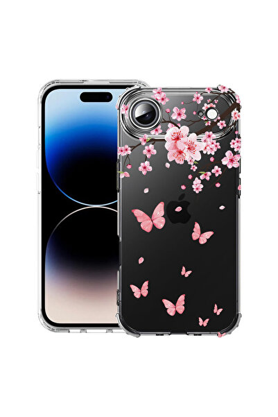 bestcase Αντικραδασμική Θήκη για Apple iPhone 17 Air, Ροζ Άνθη Κερασιάς & Πετ...