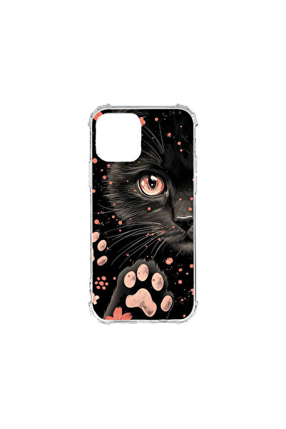 bestcase Husă Antișoc pentru Apple iPhone 12 / iPhone 12 Pro, Pisică Neagră, ...
