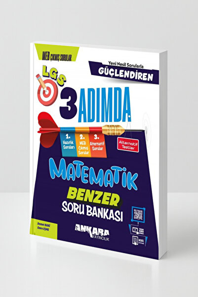 Ankara Yayıncılık LGS 3 Adımda Matematik Benzer Soru Bankası MEB Çıkmış Sorul...