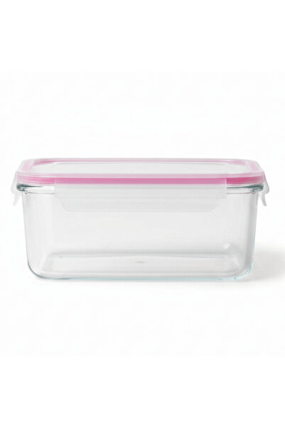 Glasslock Rectangular Glass Food Storage Container with Airtight Lock Lid – L...