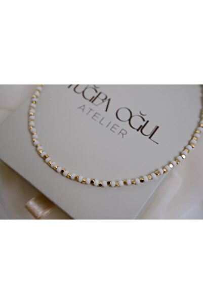 ATELİER TUĞBA YKL030 قلادة من الخرز الدوريكالي (40 سم + 5 سم إضافي)