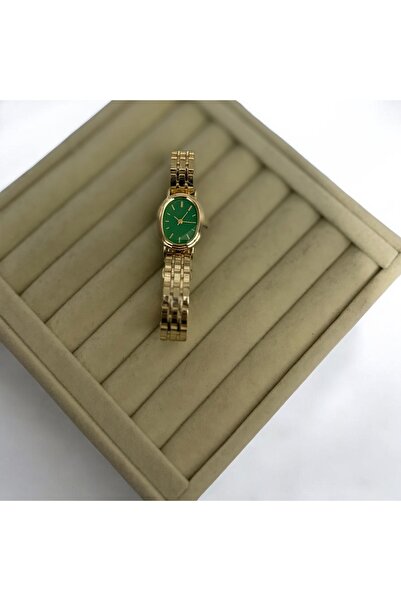 Laquila Jewellery Gold Kadın Saat Vintage Oval Kasa
