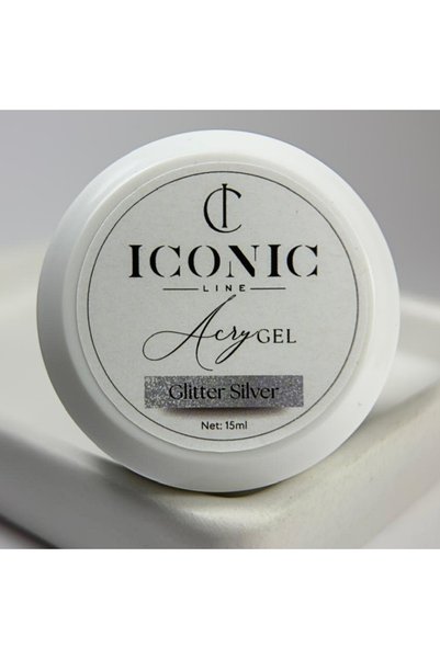 Iconic Line IconicLine - AcryGel - Glitter Silver - 15 ml