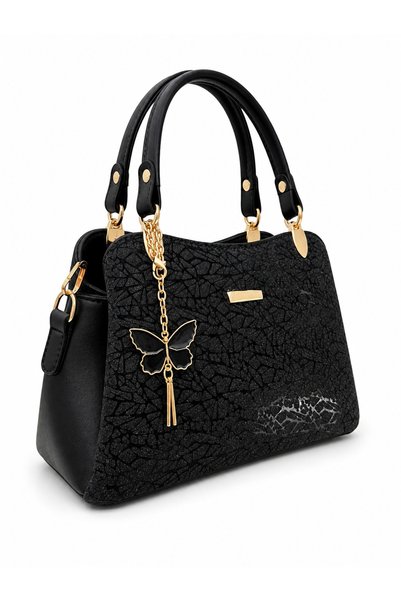 pololiza Mother / 5 Separate Compartments with Accessories / Women's / Hand and Shoulder Bag / Laser Cut Textured / Long Strap