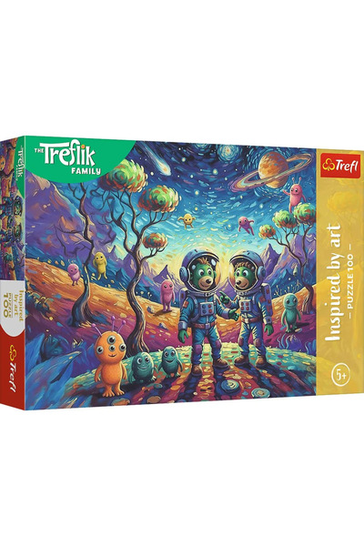 Fayola PUZZLE TREFL 100 FAMILIA TREFLIK INSPIRAT DE ARTĂ FANTASTICĂ COSMICĂ