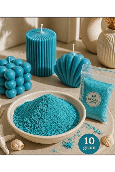 DOĞAN MUM Mum boyası turkuaz 10 gram toz pigment boya