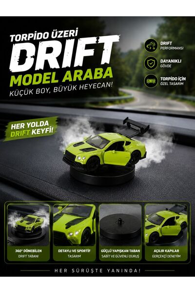 Store Araç İçi Haraketli Drift Arabası Aksesuar Metal Mazeme. Araç İçi Aksesu...