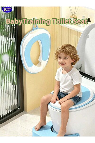 Berma Baby Baby Potty Training Seat Fits Round Oval Toilets Non-Slip Splash G...