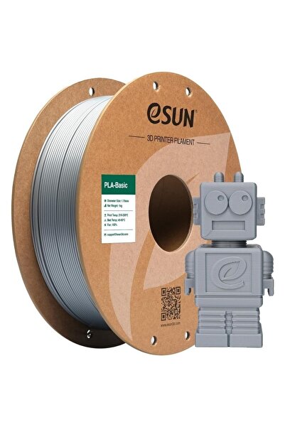 eSun Gümüş Pla Basic Filament 1.75mm. 1kg.