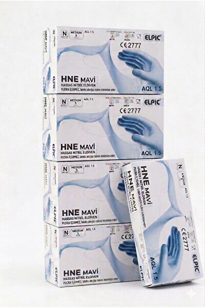 Elpic Examination Gloves Powder-Free Nitrile (5 Boxes)