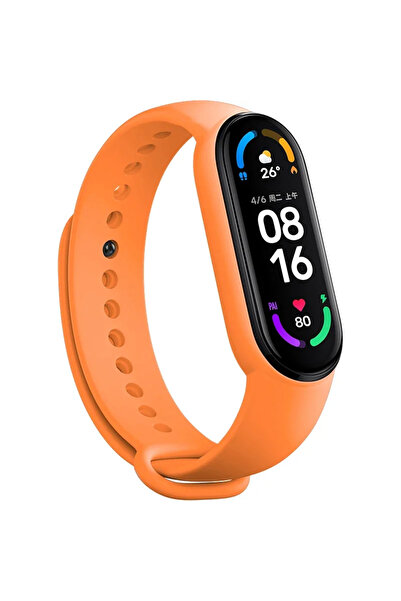 Choice6 Miband 7 Orange Official Silicone Strap for Mi Band 7 6 5 4 Bracelet ...